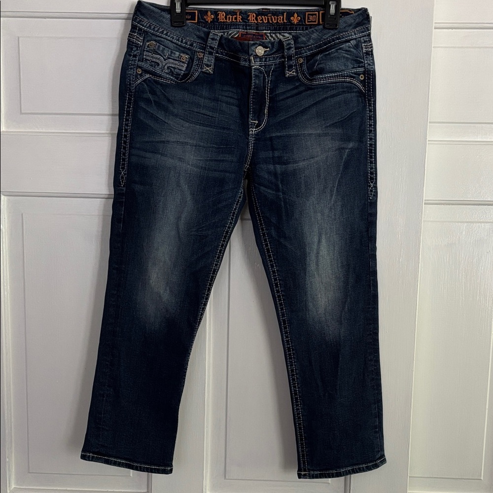 Rock Revival Indigo Denim Jeans Crop size 30